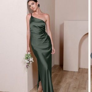 Revelry Jade Dress in Deep Olive